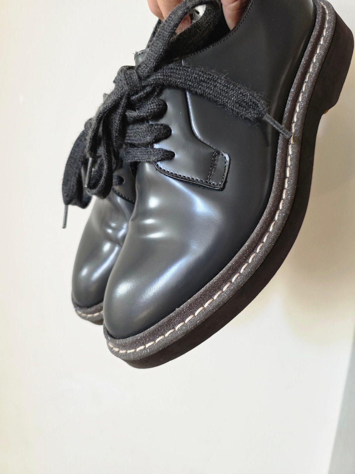 Originele Brunello Cucinelli grijs Leren derby's 36, Kleding | Dames, Schoenen, Ophalen of Verzenden, Zo goed als nieuw, Grijs