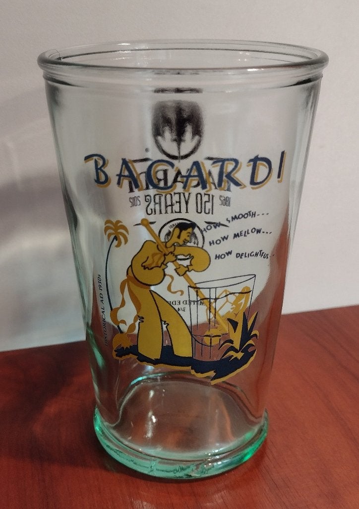 Bacardi Mojito Glas 150 Jaar van 2012. (H), Ophalen of Verzenden, Zo goed als nieuw, Overige typen