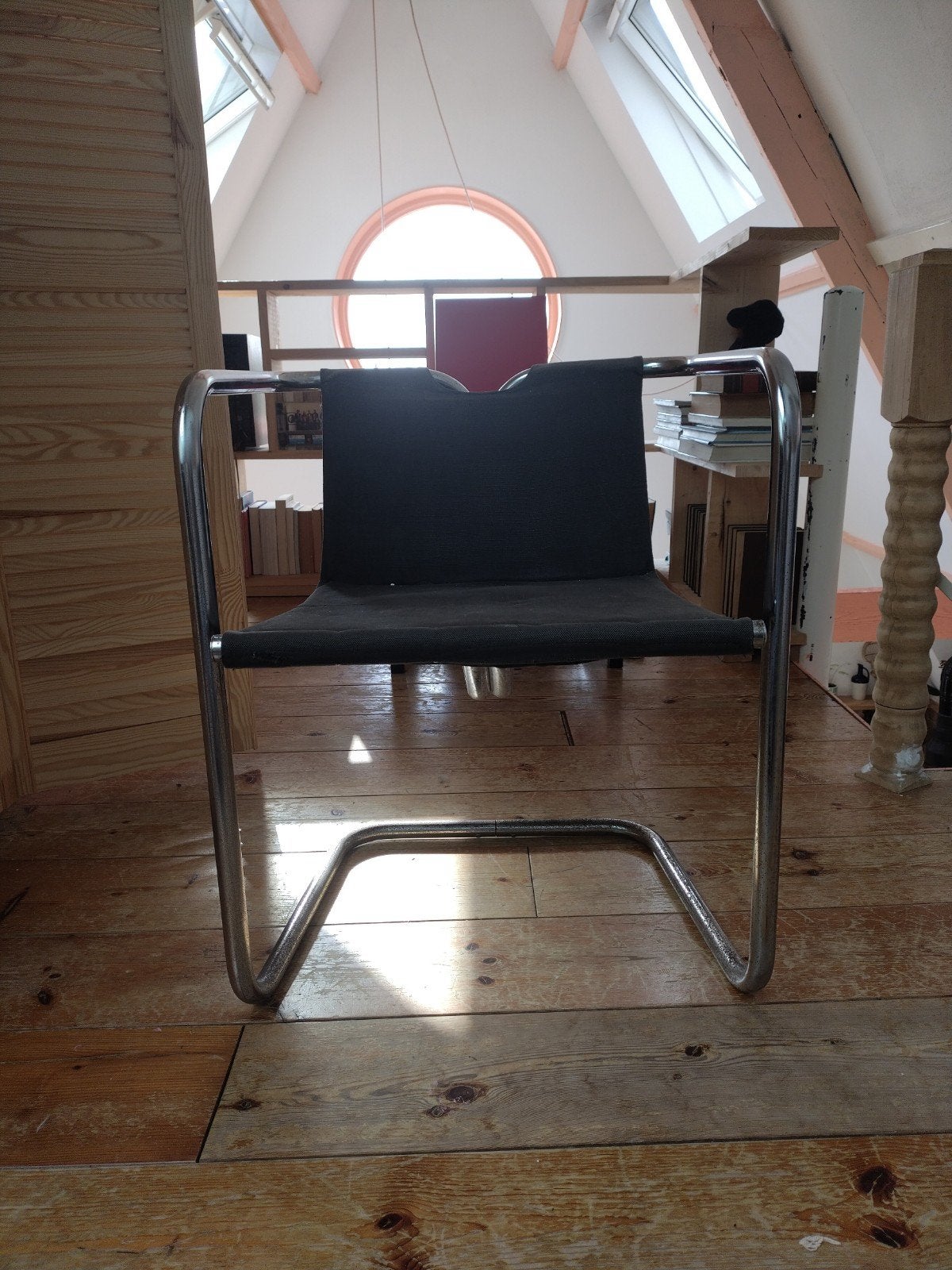 Vintage Bauhaus stijl buisframe stoel, Ophalen of Verzenden
