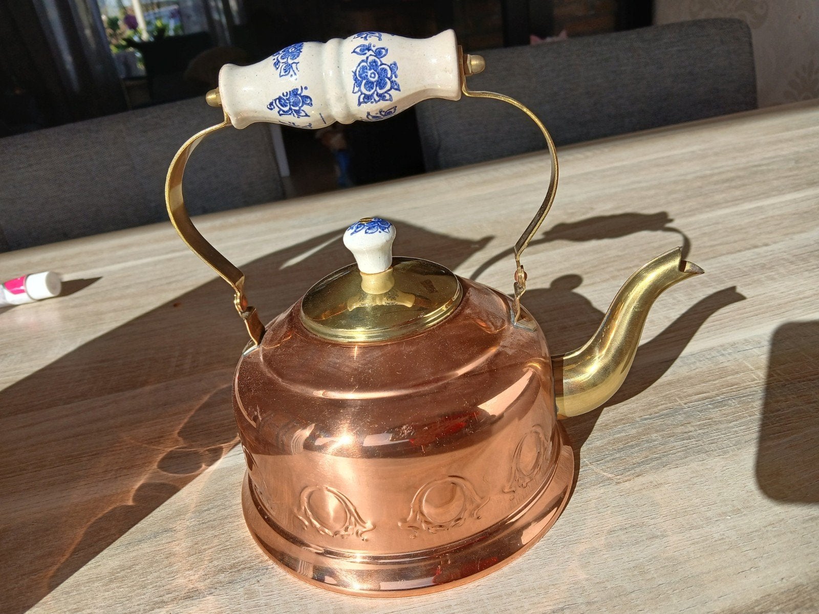 Koper thee ketel G. Bredemeijer, Antiek en Kunst, Ophalen, Koper