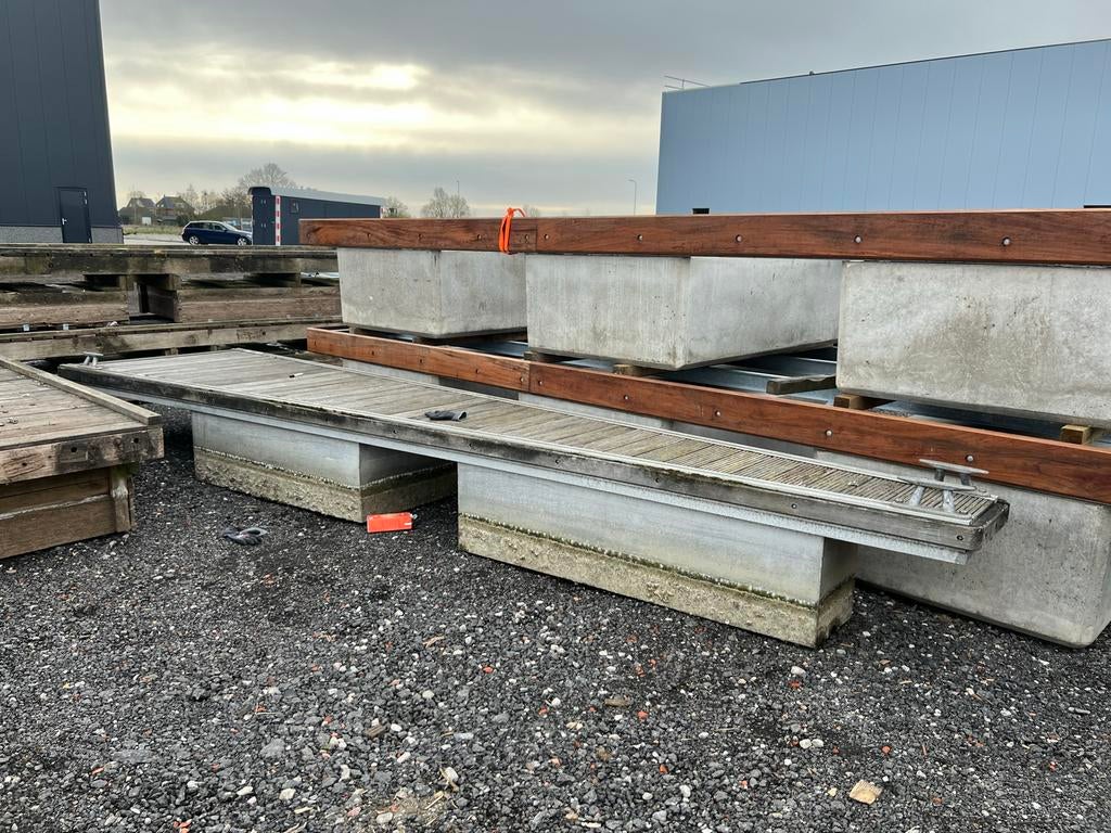 Aluminium vingerpier 6.0m1, Ophalen of Verzenden