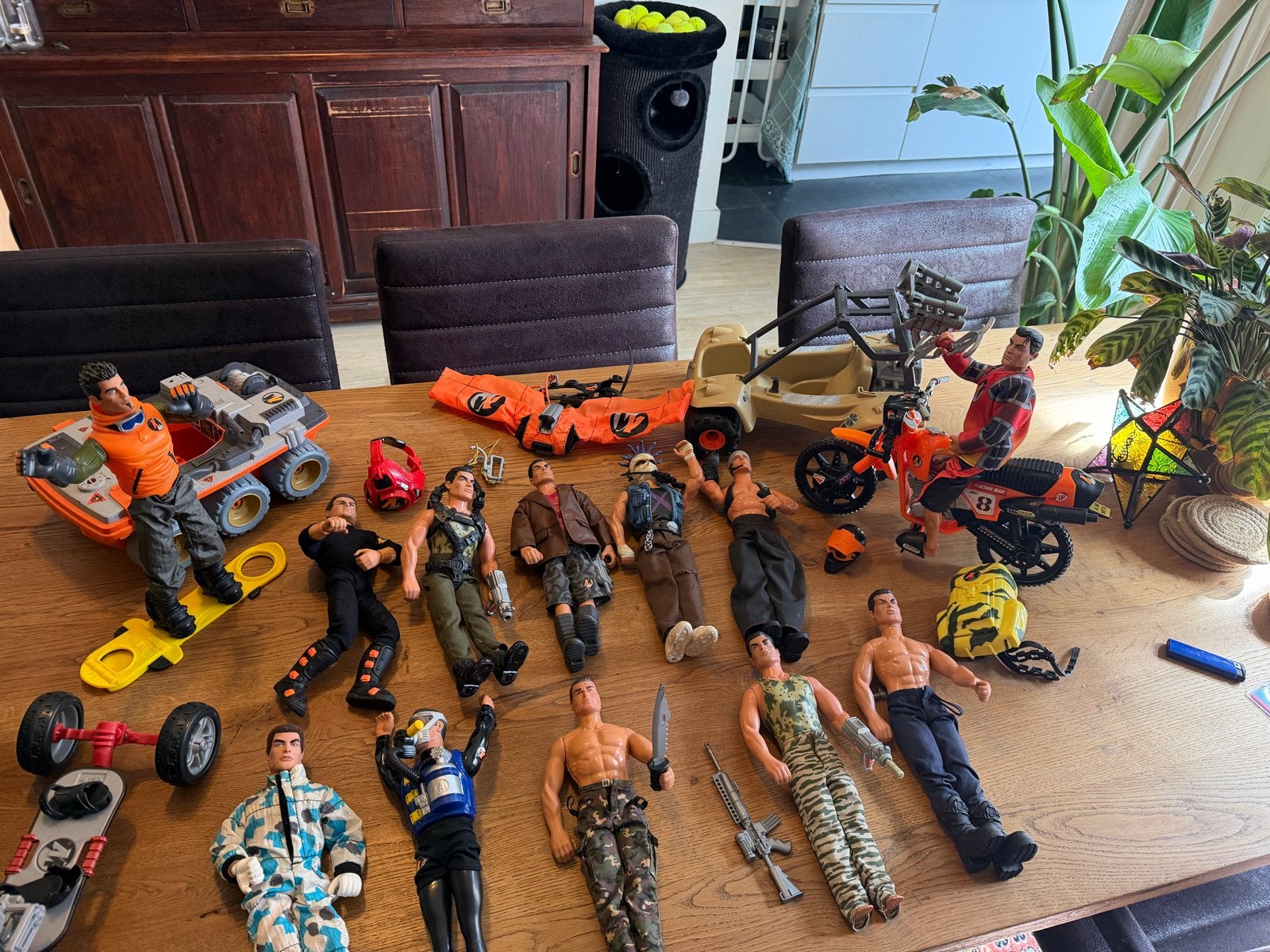 Grote Action Man collectie met voertuigen en accessoires, Ophalen of Verzenden, Gebruikt