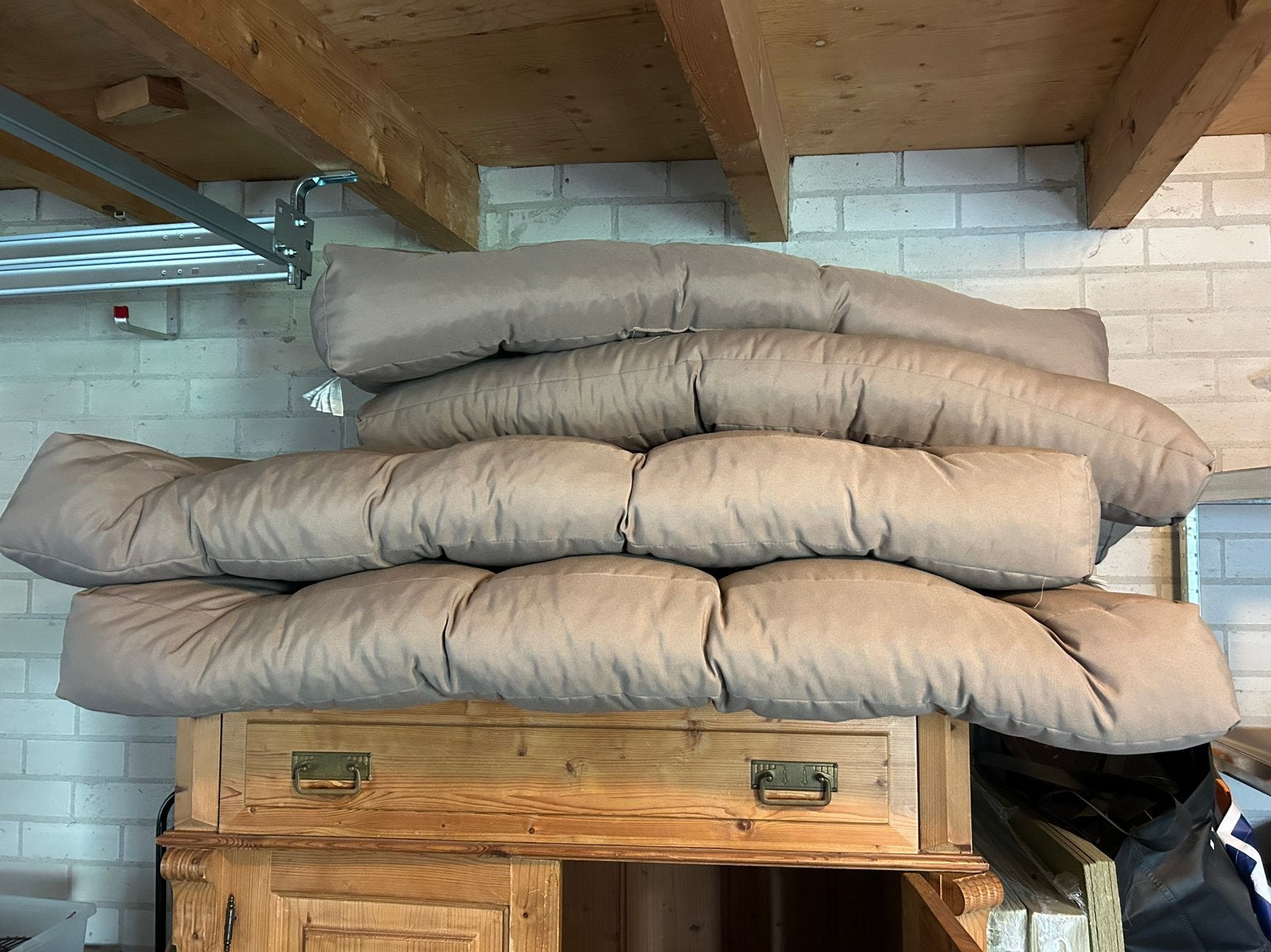 2x set palletkussens, Ophalen, Gebruikt