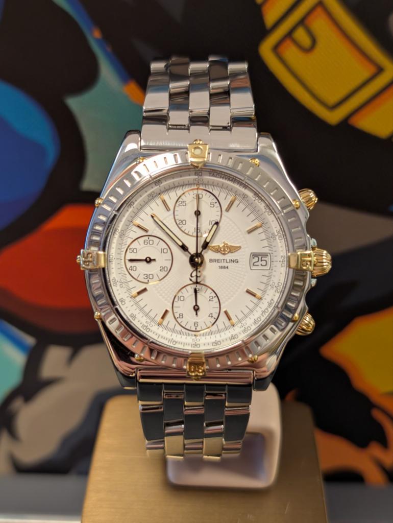 Breitling Chronomat B13050.1 witte wijzerplaat