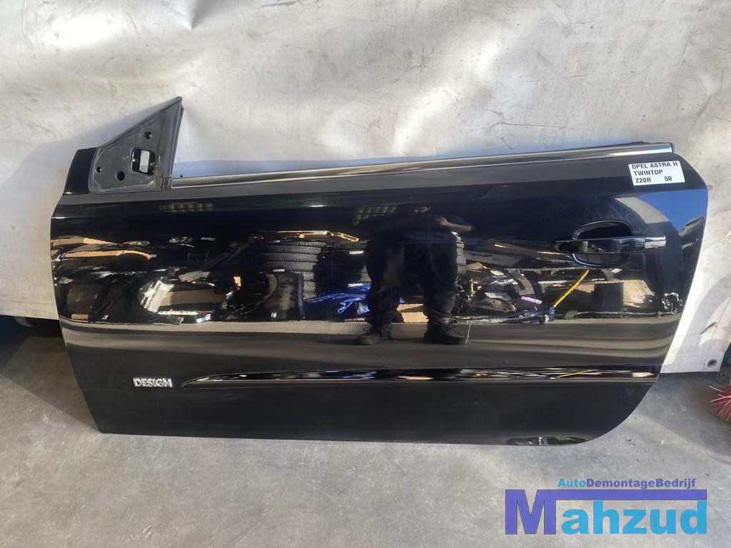 OPEL ASTRA H Twintop Zwart Z20R Links deur portier 2005-2010, Gebruikt, Deur, Opel Automobile GmbH, Ophalen of Verzenden