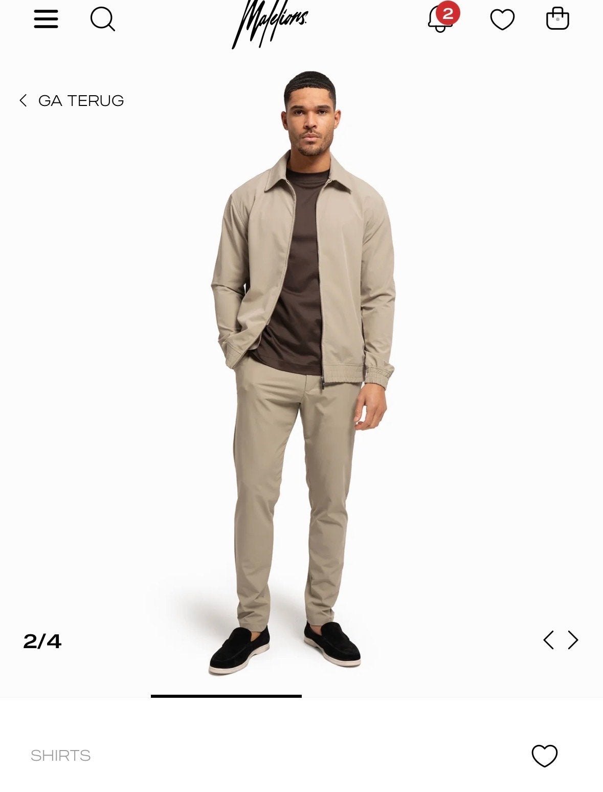 Malelions set jas met broek , maat S, Ophalen of Verzenden, Nieuw, Maat 46 (S) of kleiner, Beige