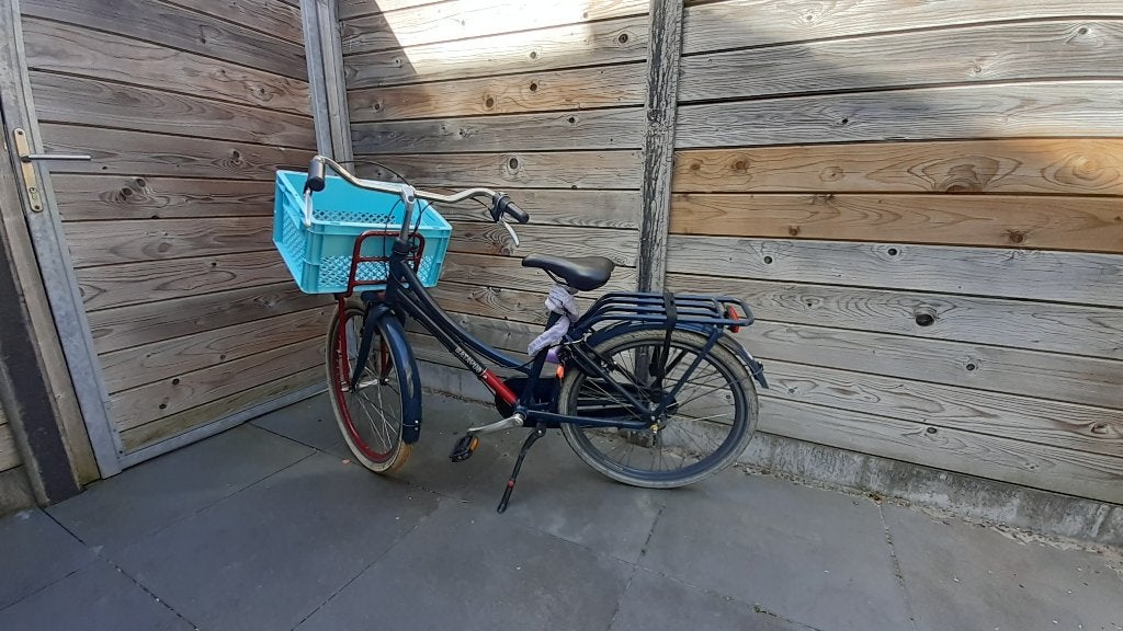 Batavus kInderfiets 22 inch, Ophalen, 20 inch of meer, Gebruikt, Velgrem
