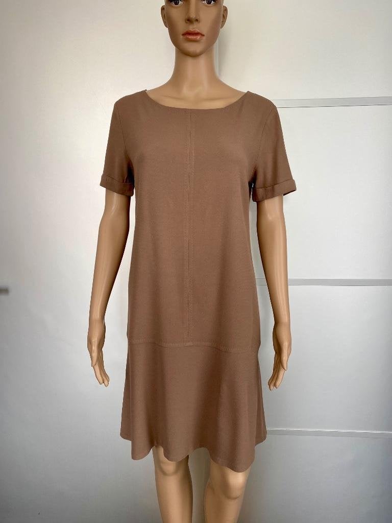 H150 Vanilia maat 36=S jurk jurkje bruin, Kleding | Dames, Jurken, Bruin, Vanilia, Ophalen of Verzenden, Zo goed als nieuw