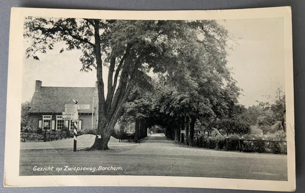 Gezicht op Zwiepseweg Barchem, Verzenden, 1940 tot 1960, Gelopen, Gelderland