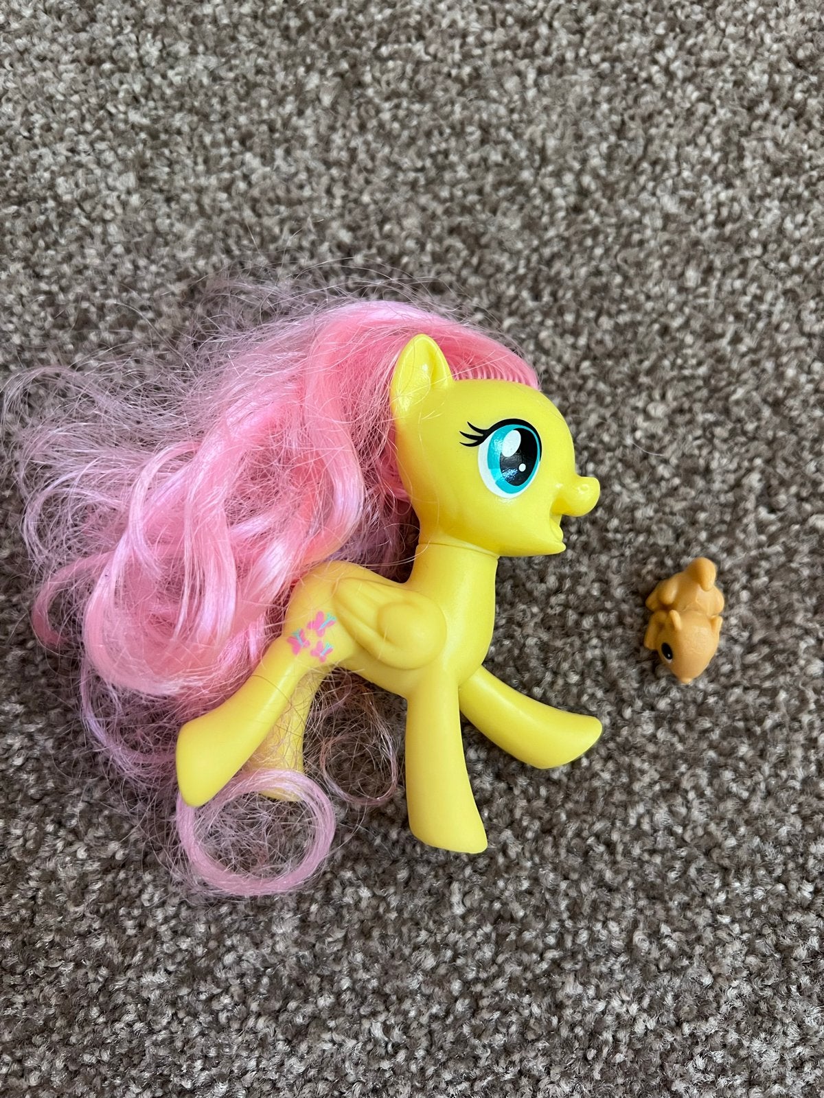 My Little Pony Fluttershy met dierenvriendje, Ophalen of Verzenden, Gebruikt, Meisje