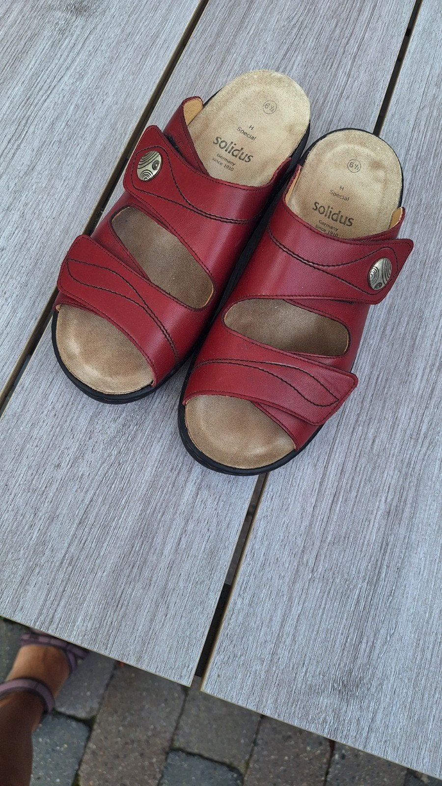 slippers solidus maat 6.5 wijdte h 1xaangehad, Ophalen of Verzenden, Zo goed als nieuw