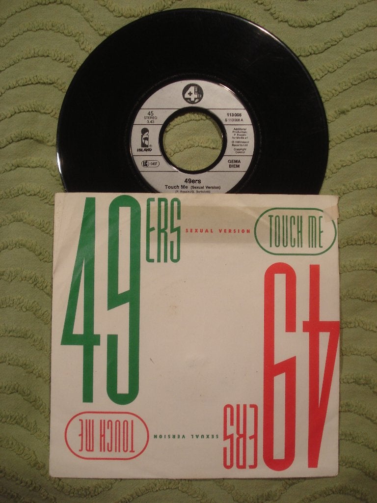 49ers 7" Vinyl Single: ‘Touch me’ (Duitsland), Cd's en Dvd's, Vinyl Singles, Ophalen of Verzenden, Gebruikt, 7 inch, Dance en House