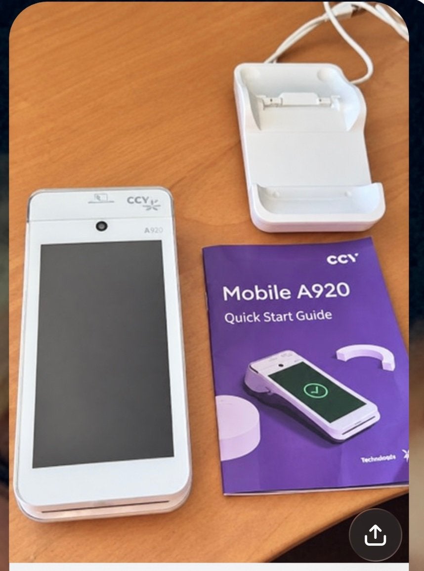 CCV Mobile A920 Pinautomaat met Accessoires, Ophalen of Verzenden
