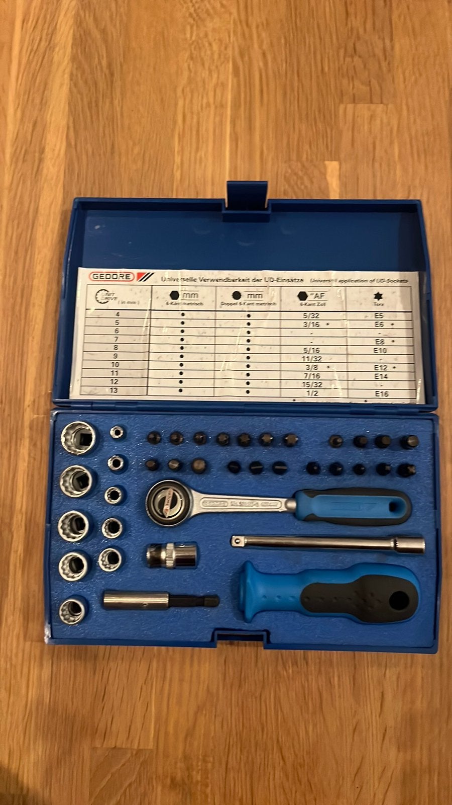 Gedore 1/4" ratelset/doppenset in koffer, Doe-het-zelf en Verbouw, Gereedschap | Handgereedschap, Ophalen of Verzenden, Zo goed als nieuw