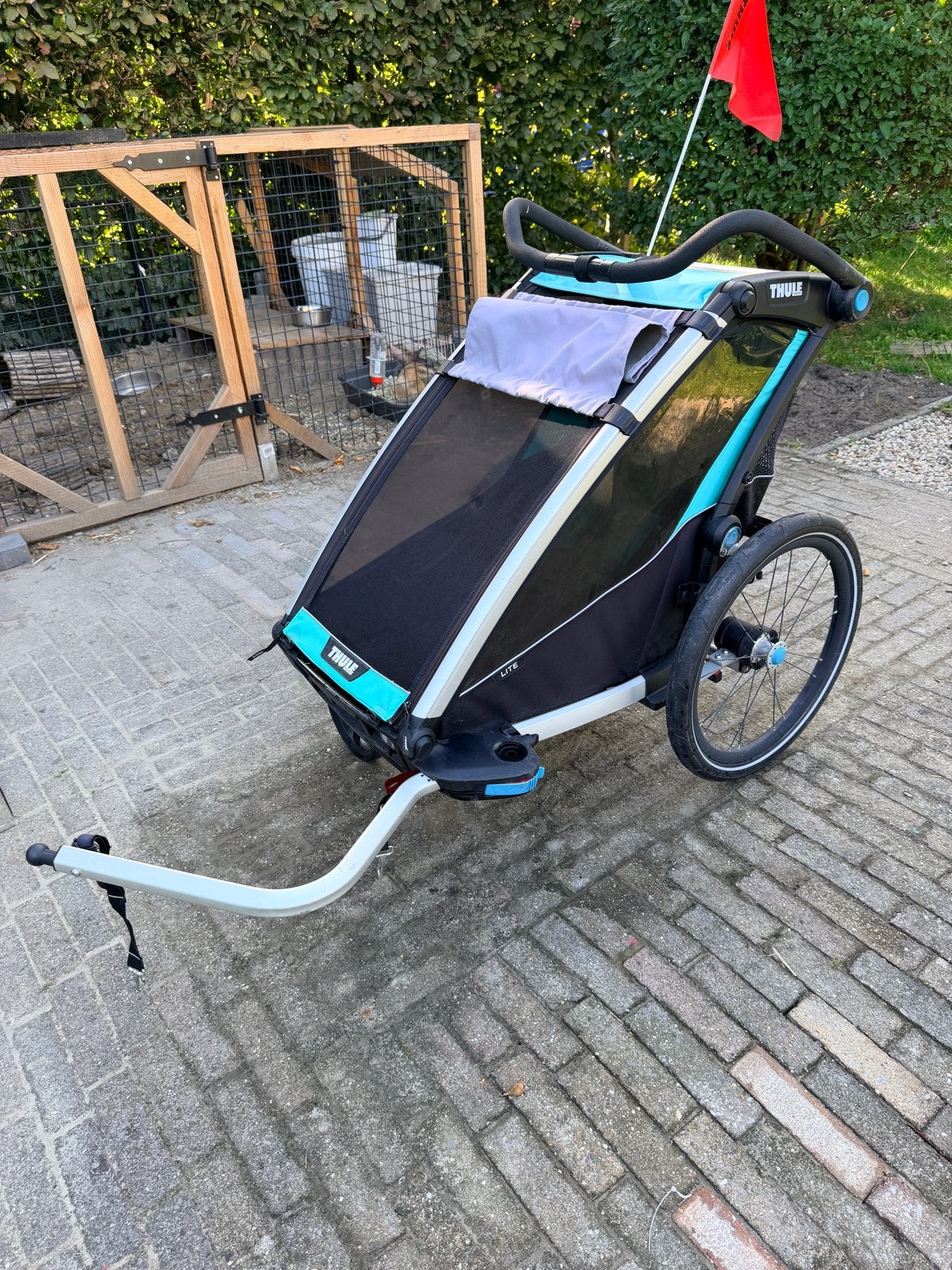 Thule Chariot Lite Single- fietskar - Zo goed als nieuw, Ophalen, Opvouwbaar, 20 tot 40 kg, Zo goed als nieuw
