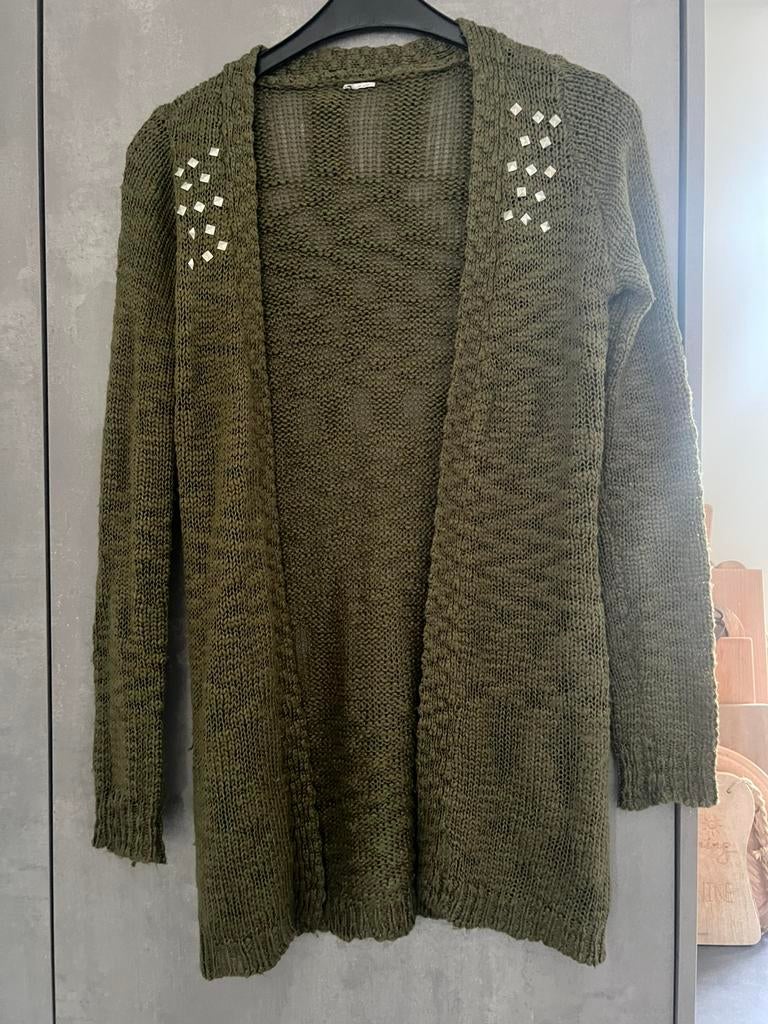 Groen vest met stutts maat M, Ophalen of Verzenden, Zo goed als nieuw, Maat 38/40 (M), Groen