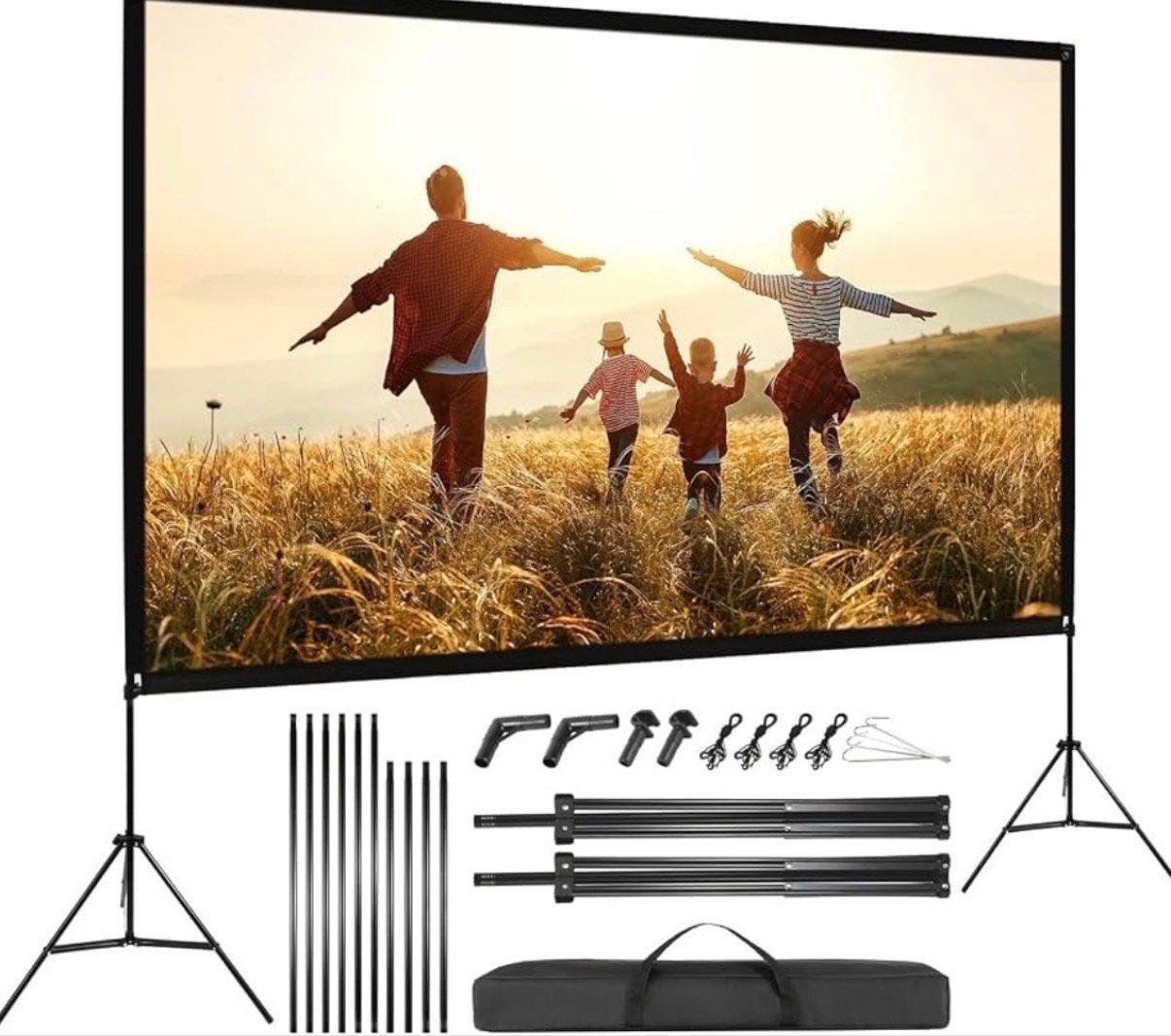 VISULAPEX 100" Projectiescherm met Statief HD 4K, Ophalen of Verzenden, Zo goed als nieuw