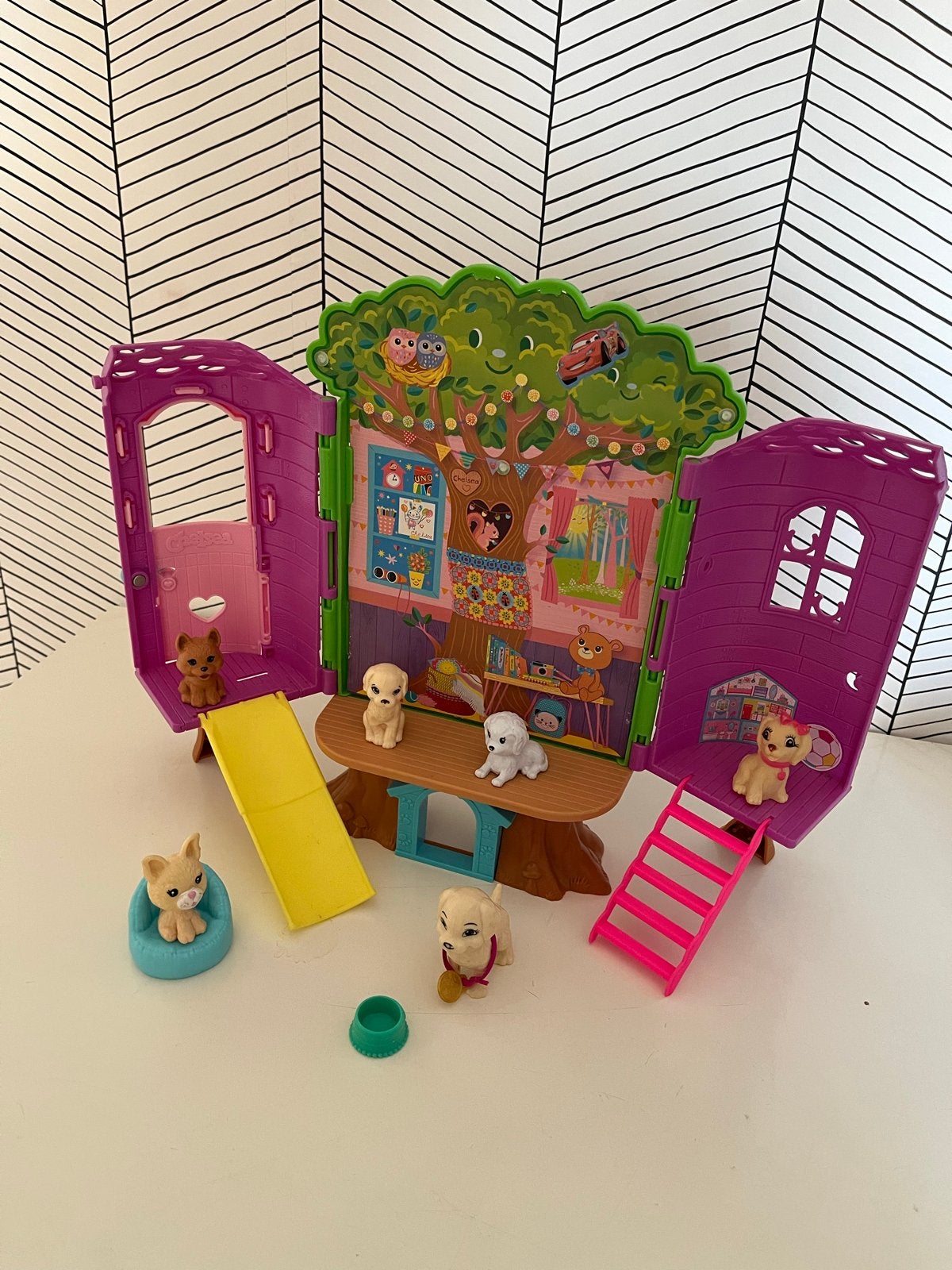 Chelsea Boomhut Speelset met Dieren, Ophalen of Verzenden, Gebruikt, Meisje