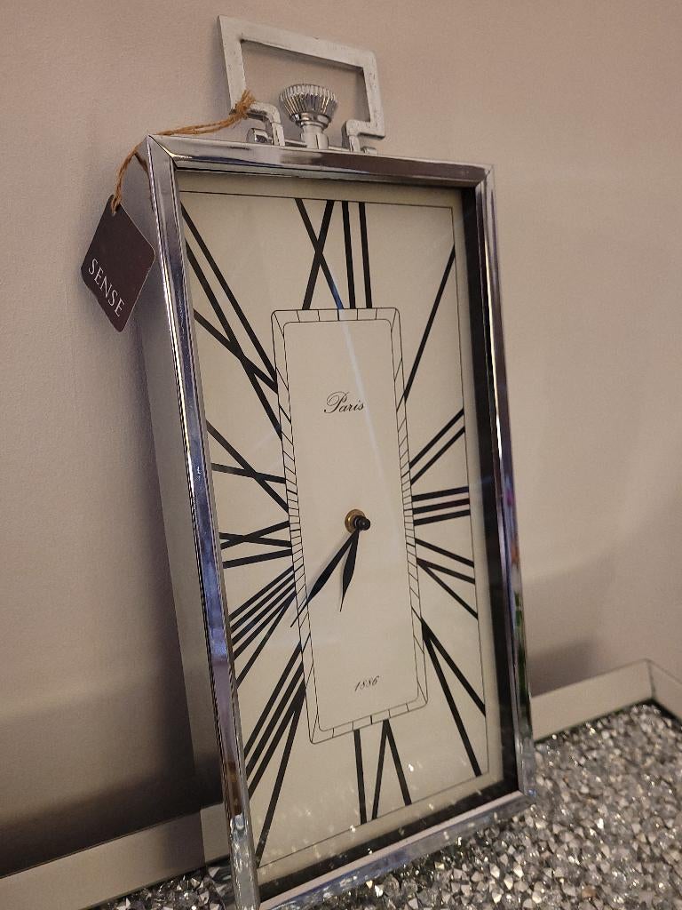 Luxe Vintage PARIS 1886 Klok - SENSE - Handmade, Verzenden, Nieuw, Analoog, Staande klok