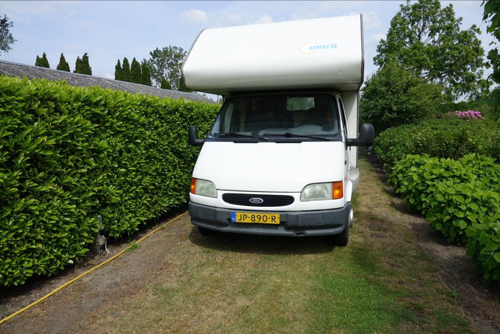 Rimor Unico Alkoof camper - Ford Transit onderstel, Caravans en Kamperen, Campers, Standaard zit, Alkoof, Ringverwarming, Ford