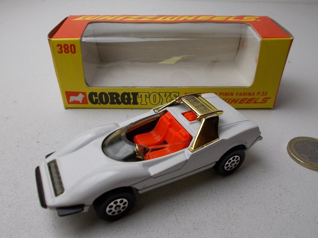 1970 Corgi Toys 380 ALFA ROMEO PININ FARINA P.33 + DOOSJE!, Ophalen of Verzenden, Nieuw, Auto, Corgi