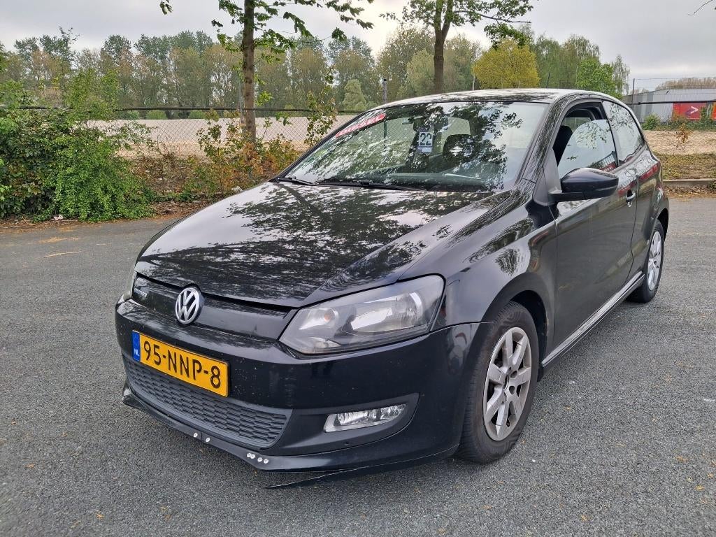 Volkswagen Polo 1.2 TDI 75PK 5D Bluemotion 2010 Zwart, Auto's, Volkswagen, Voorwielaandrijving, Euro 5, Stof, 74 pk