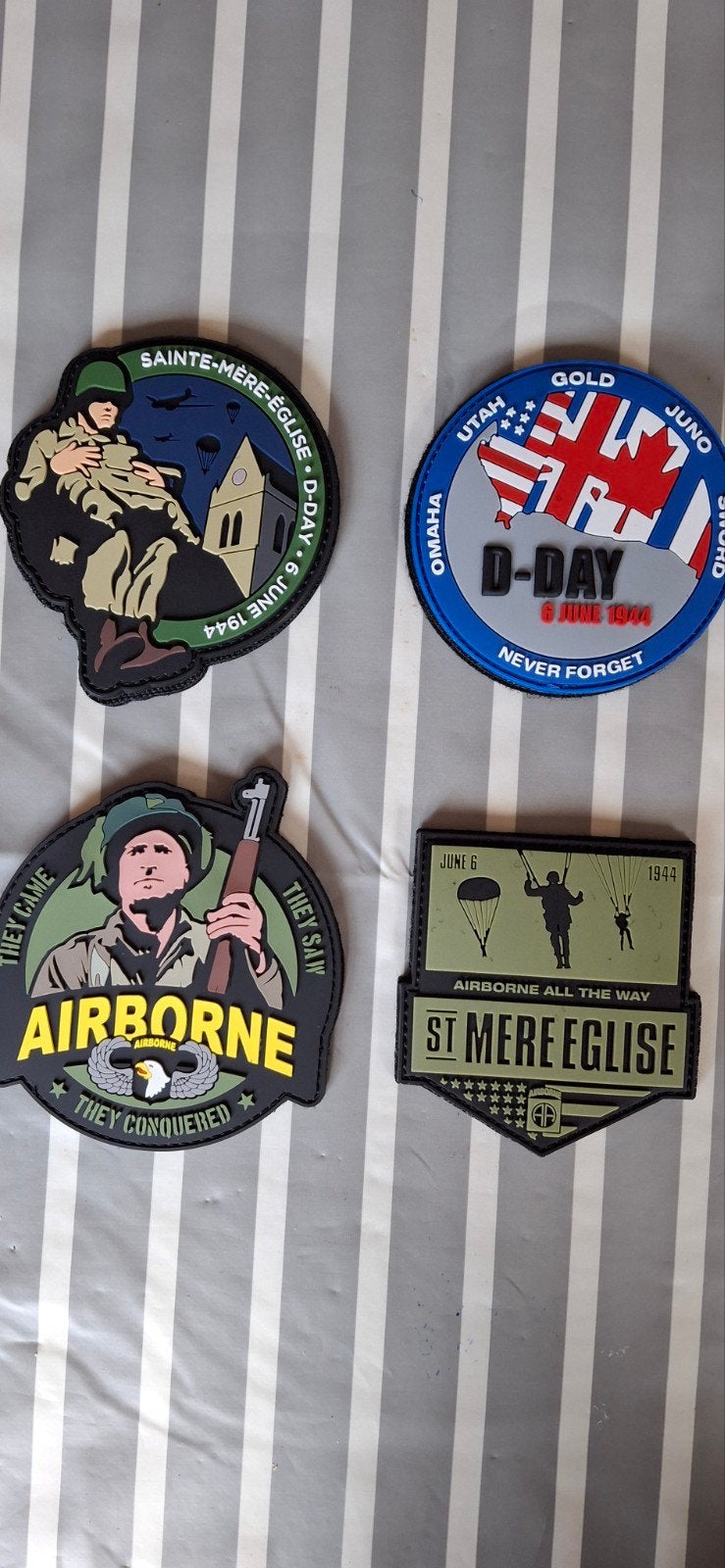 emblemen D-day/Airborne, Ophalen of Verzenden, Landmacht, Amerika, Embleem of Badge