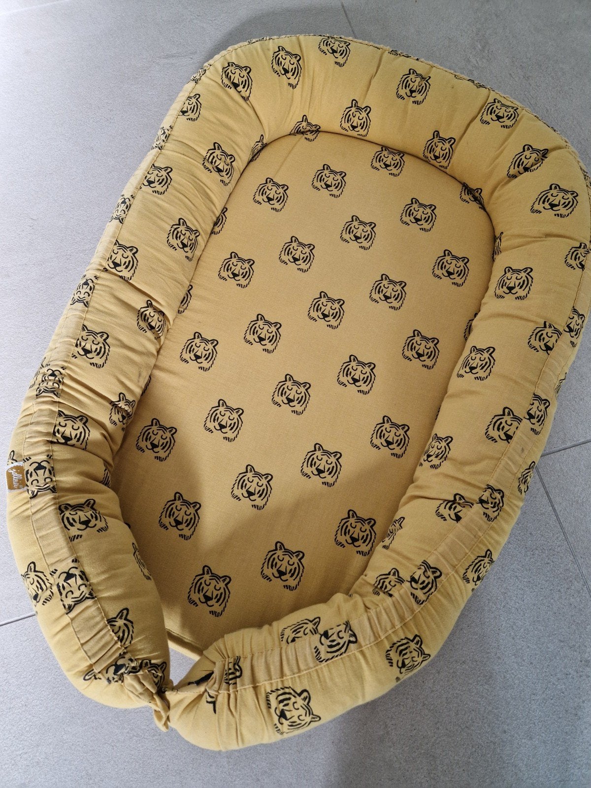 Jollein babynestje geel met tijgers, Ophalen, Gebruikt, Overige typen
