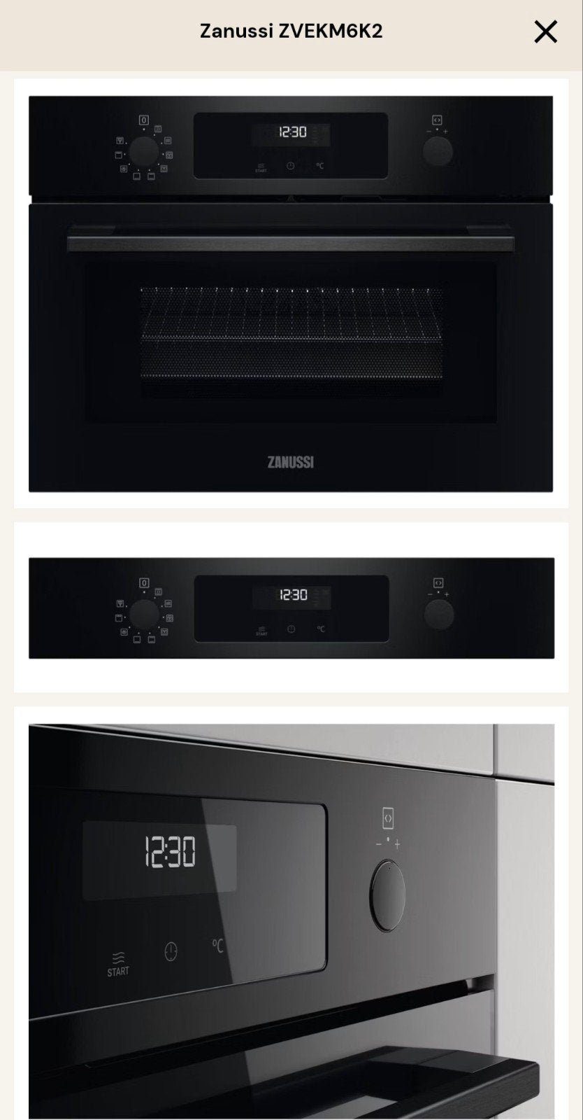 Zanussi ZVEKM6K2 Inbouw Combimagnetron, Witgoed en Apparatuur, Ovens, Ophalen, Minder dan 45 cm, Zanussi, Inbouw