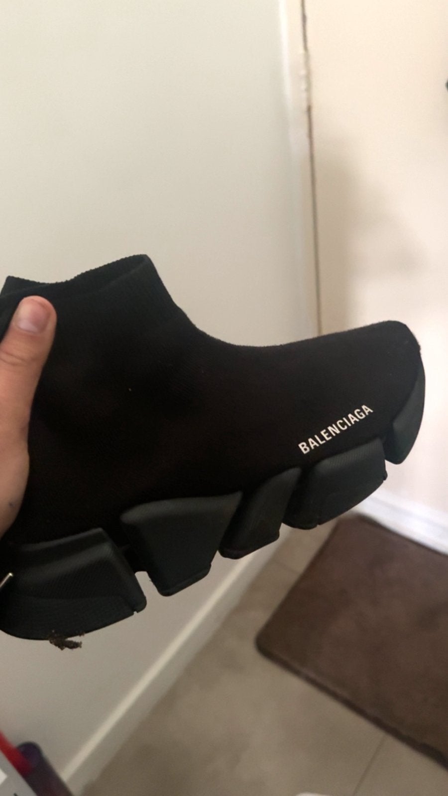Balenciaga sok maat 39, Ophalen, Zwart, Sneakers of Gympen, Zo goed als nieuw