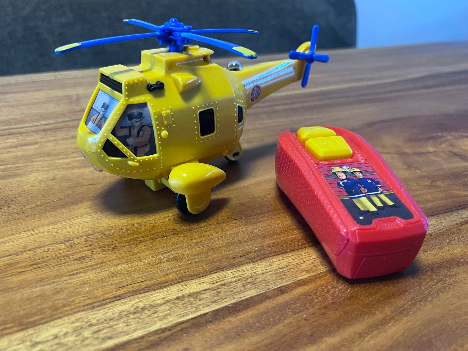 Brandweerman Sam Helikopter met afstandsbediening, Ophalen of Verzenden, Gebruikt