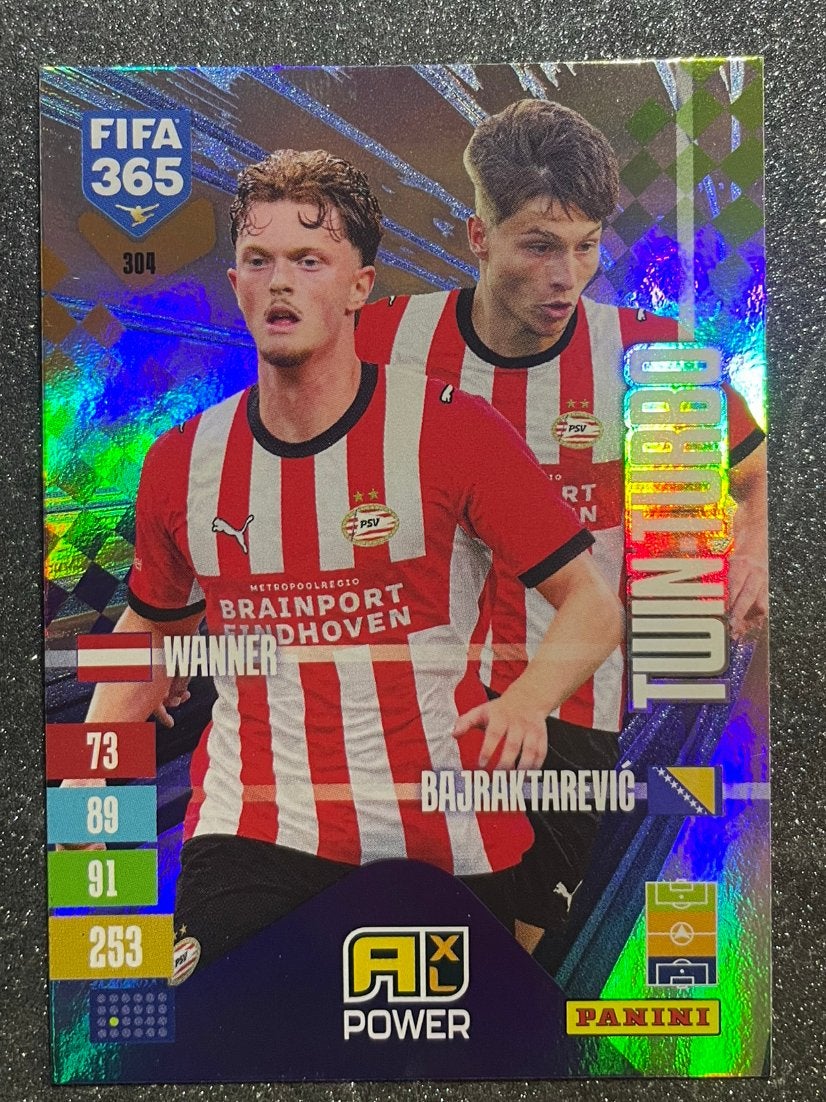 Panini Fifa365 2027   TWIN TURBO   WNNER/BAJRAKTAREVIC   PSV, Verzenden, Zo goed als nieuw, Plaatje