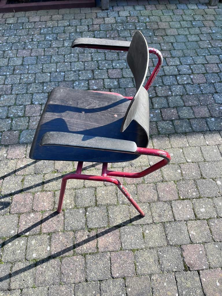 Bureaustoel Jaren 60 galvanitas ooterhout, Huis en Inrichting, Stoelen, Ophalen, Gebruikt, Metaal