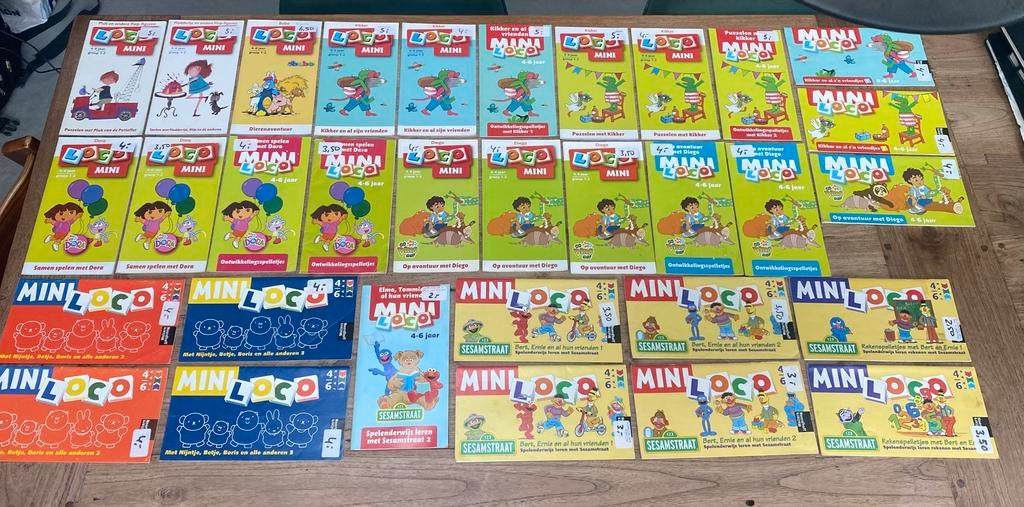 Mini loco boekjes bekende figuren,  4/5/6 jaar, zgan, los, Ophalen of Verzenden, Zo goed als nieuw, Taal en Lezen