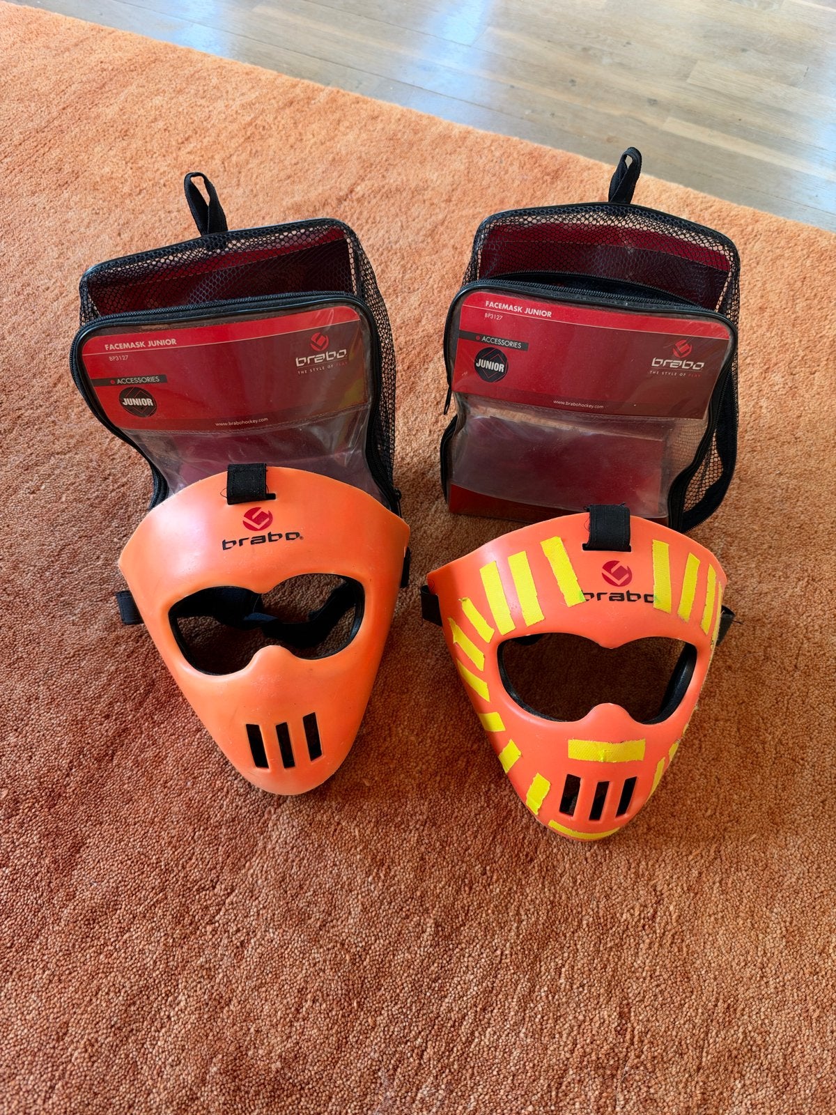 Brabo- Hockey Gezichtsmaskers (2 stuks), Ophalen of Verzenden, Zo goed als nieuw, Overige typen