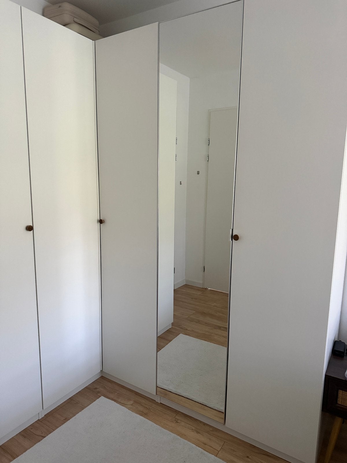 Åheim spiegelglas pax kast 50x229 cm incl scharnieren, Ophalen, 200 cm of meer, 50 tot 100 cm, 50 tot 75 cm