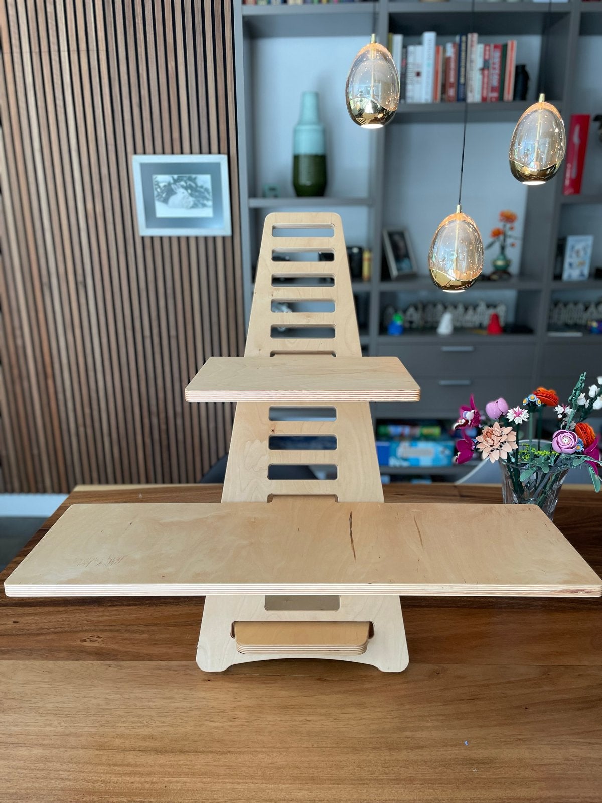 Verstelbare sta tafel voor op bureau, Huis en Inrichting, Ophalen, Gebruikt
