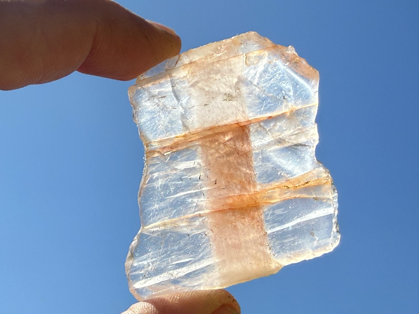 Red Healer Lemurian - Hematoide kwarts mineralen edelstenen, Ophalen of Verzenden, Mineraal