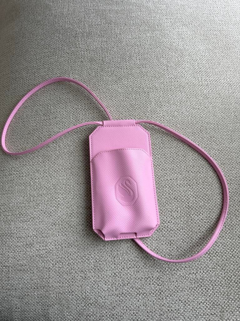 Swarovski telefoonhouder met pasjeshouder - Roze, Ophalen of Verzenden, Nieuw