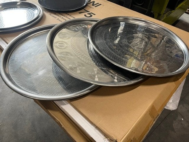 3 grote ronde schalen te koop, Ophalen, Gebruikt