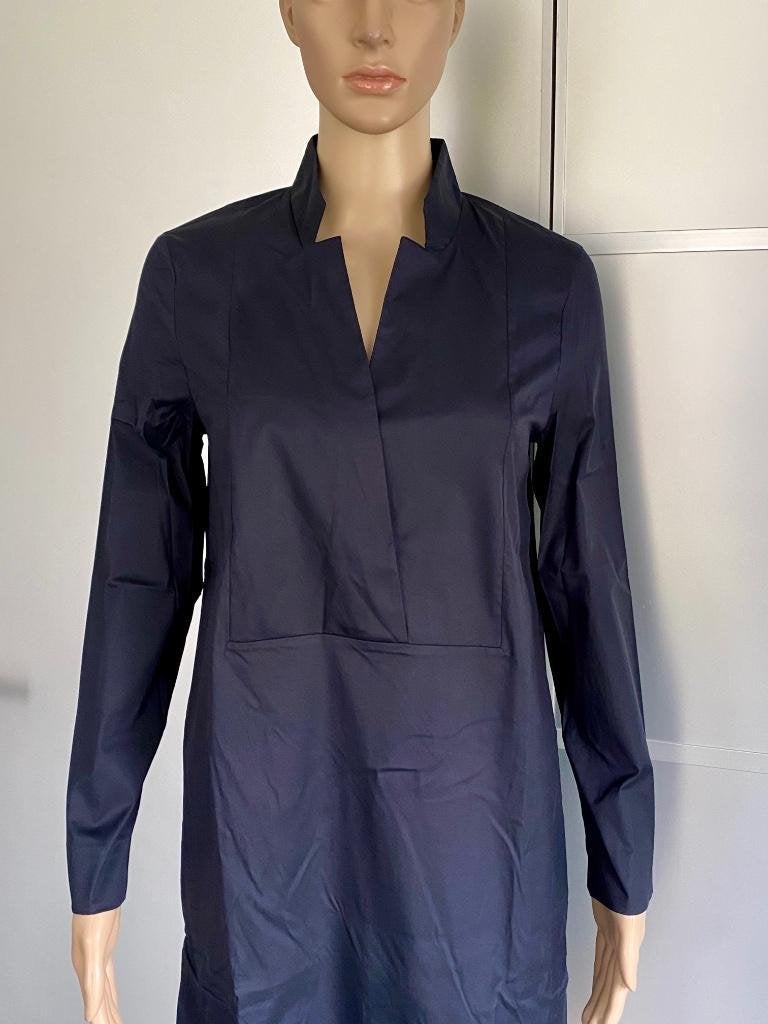 E913 Nieuw: Cos maat 36/38=S/M jurk jurkje blouse d-blauw, COS, Blauw, Nieuw, Ophalen of Verzenden