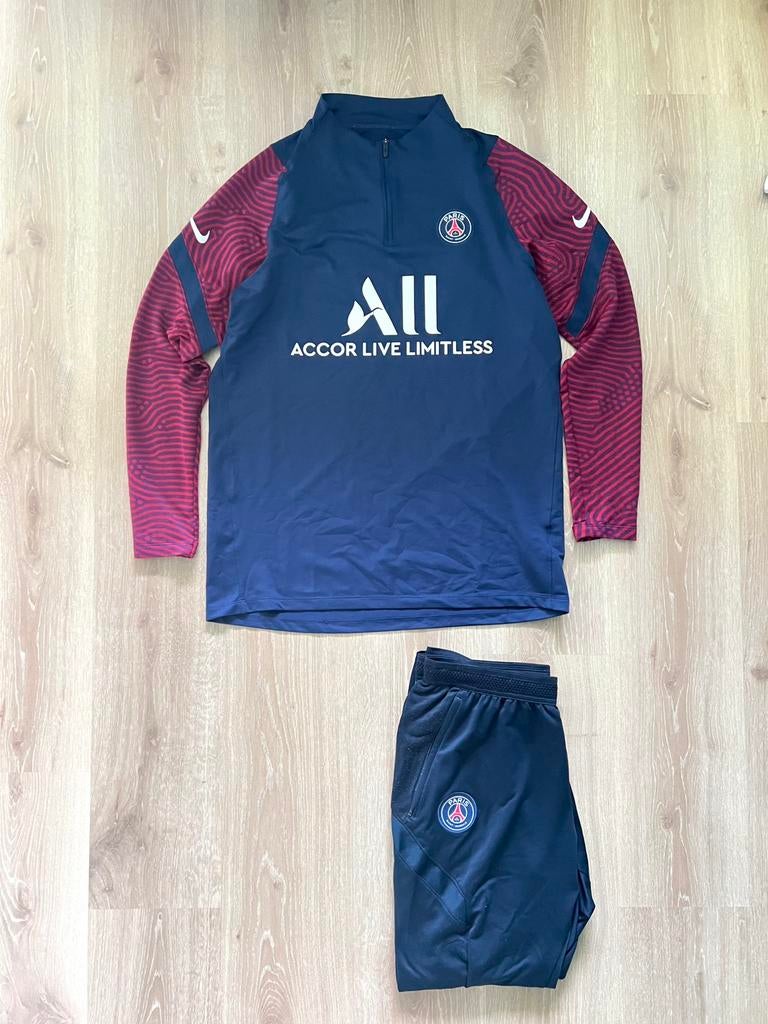 PSG trainingspak Nike 20/21 Maat L, Kleding | Heren, Sportkleding, Maat 52/54 (L), Blauw, Ophalen of Verzenden, Zo goed als nieuw