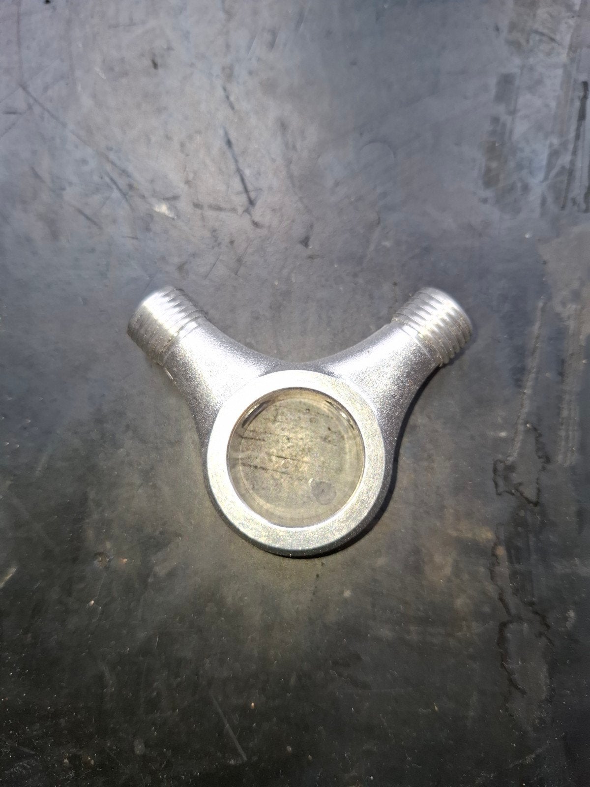 Y-stuk met kijkglas voor vloeistof of gas, Motoren, Onderdelen | Oldtimers, Ophalen of Verzenden, Gebruikt