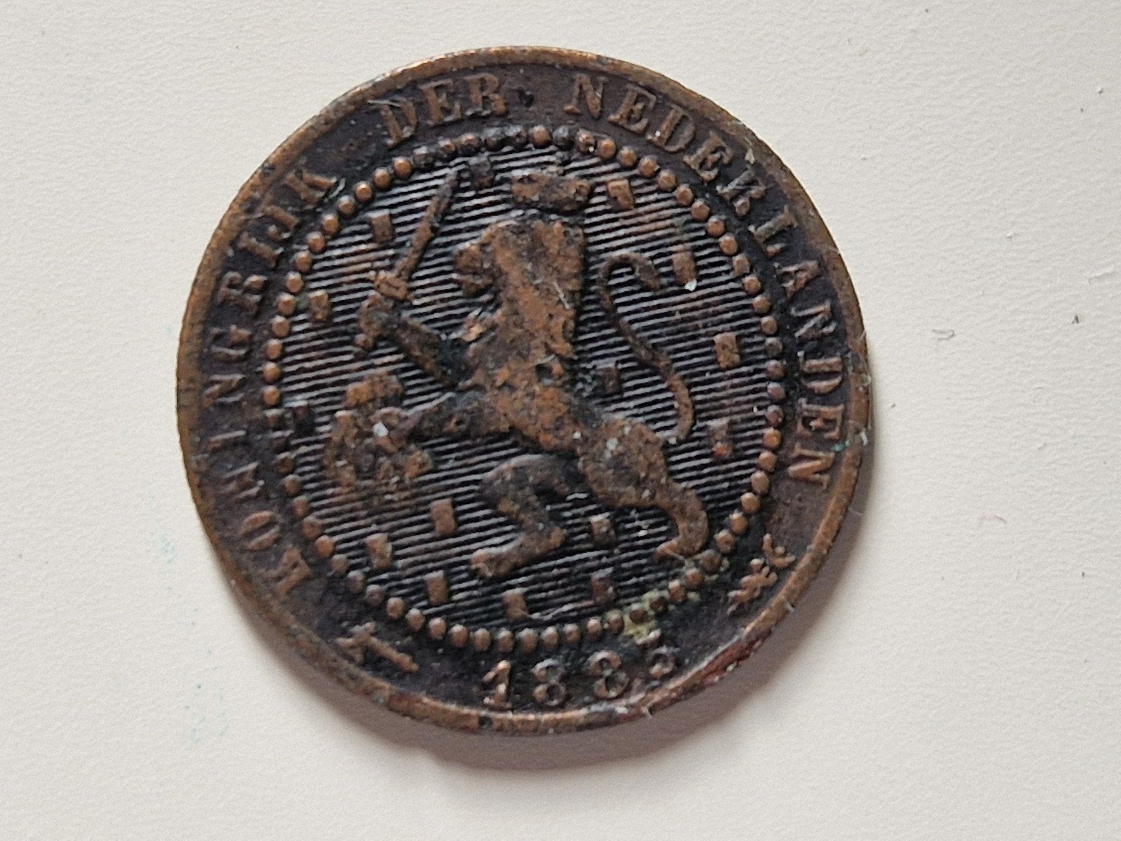 1 cent 1883, Postzegels en Munten, Munten | Nederland, Verzenden, Koning Willem III, 1 cent, Losse munt