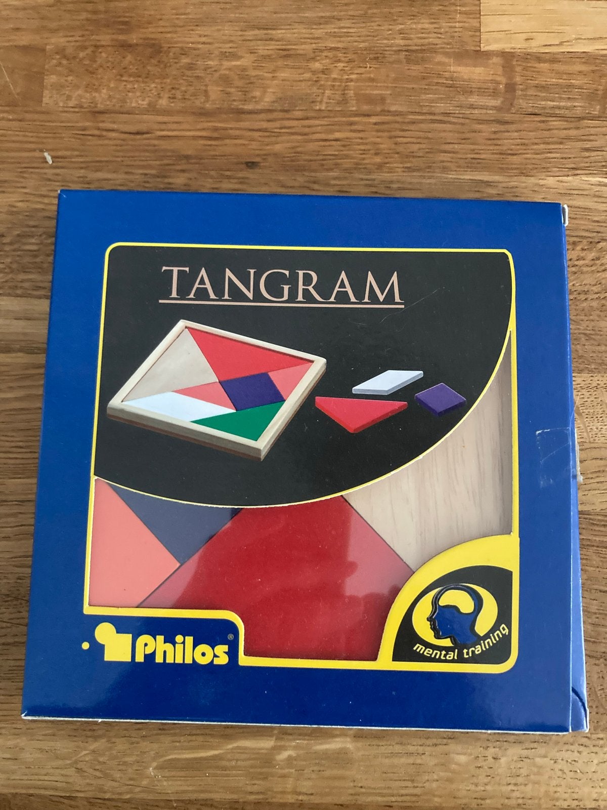 Philos Tangram houten puzzel - Mental Training, Kinderen en Baby's, Ophalen of Verzenden, Zo goed als nieuw