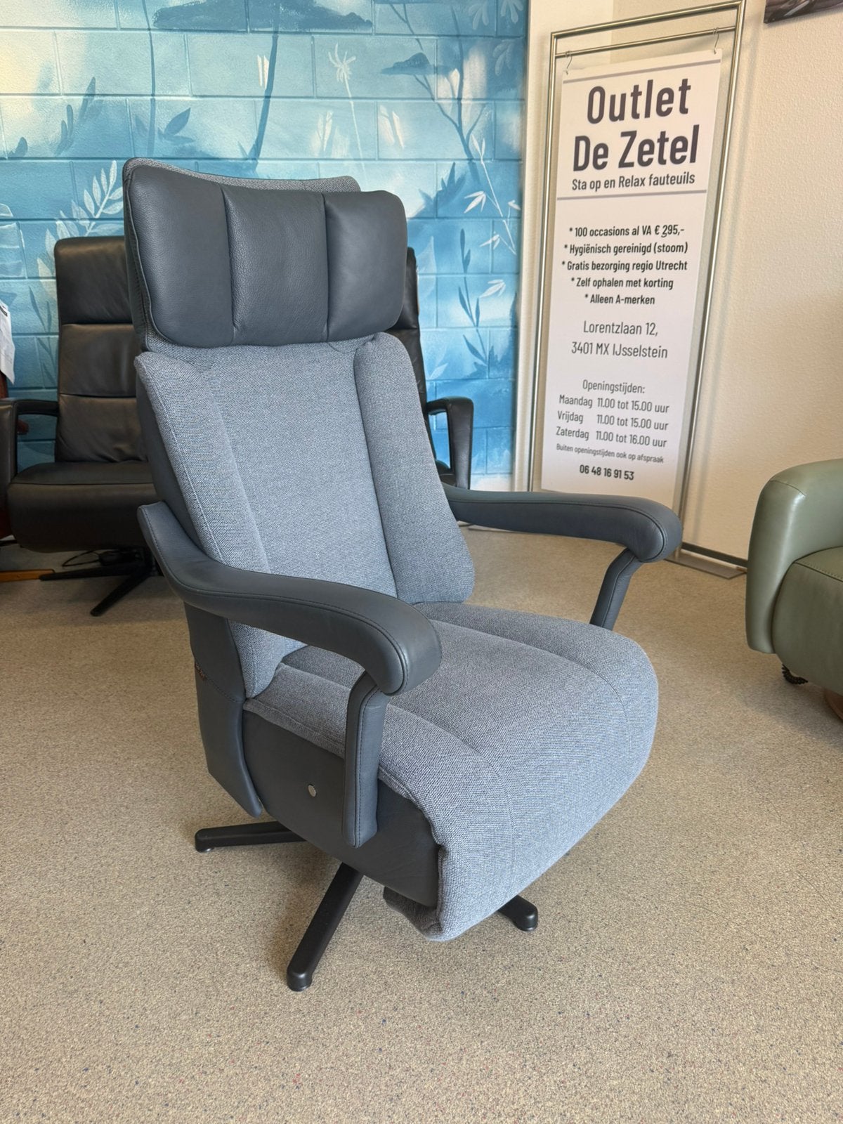 Showroom model Dat Zit sta op relax stoel relaxfauteuil