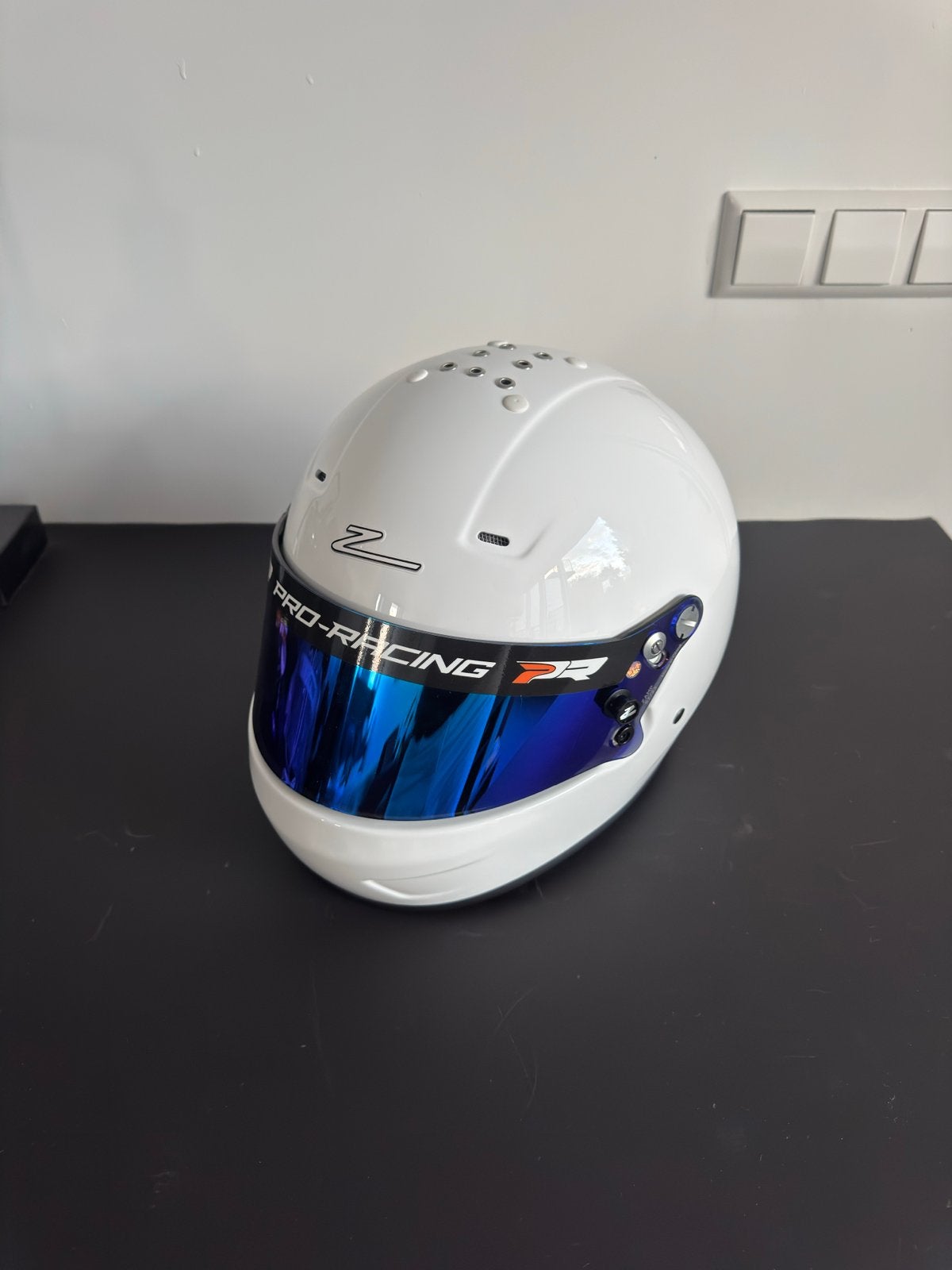 Zamp Karthelm - Wit, Maat L, Snell SA2020 Gecertificeerd, Motoren, Kleding | Motorhelmen, Heren, Integraalhelm, L, Tweedehands