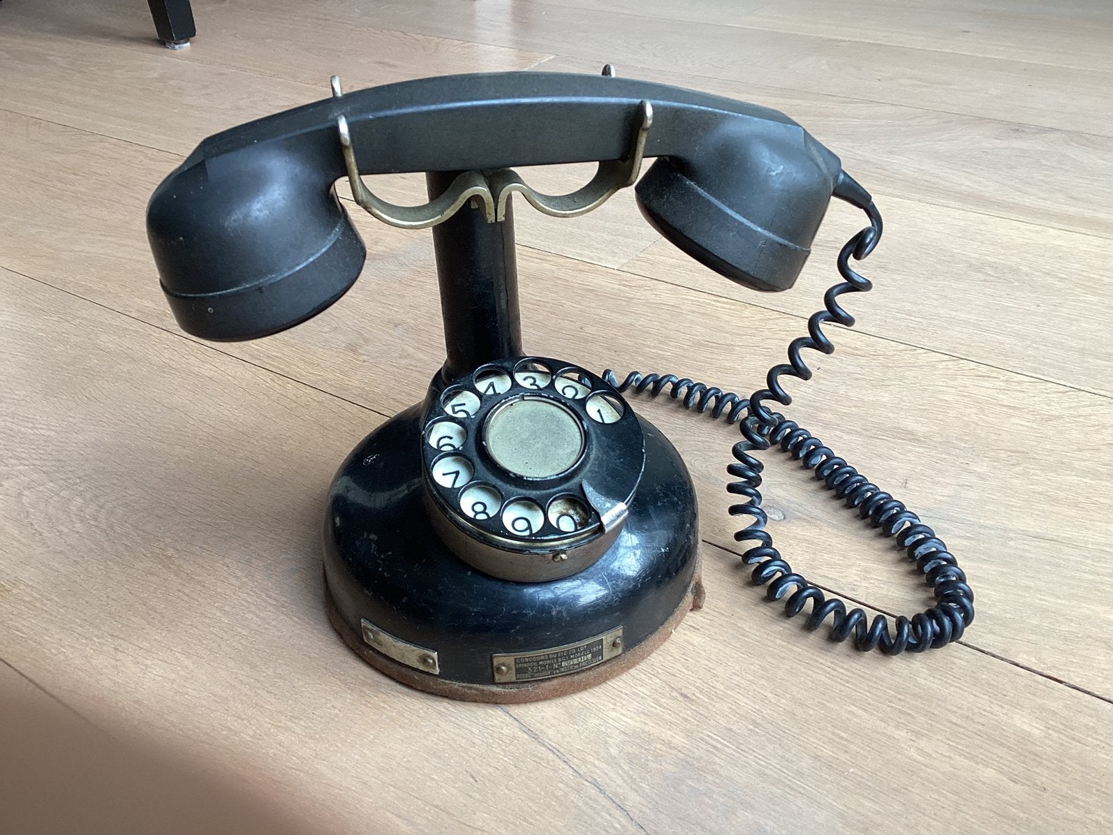 Telefoon Antiek bakeliete franse oude Telefoon, Telecommunicatie, Vaste telefoons | Niet Draadloos, Ophalen of Verzenden, Gebruikt