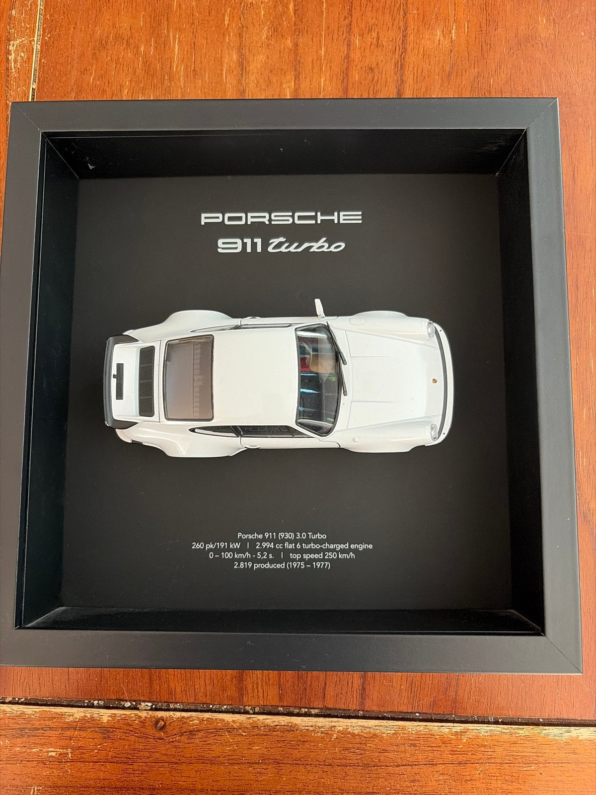 Porsche 911 (930) 3.0 Turbo model in lijst, Hobby en Vrije tijd, Modelauto's | 1:43, Ophalen of Verzenden, Zo goed als nieuw, Auto