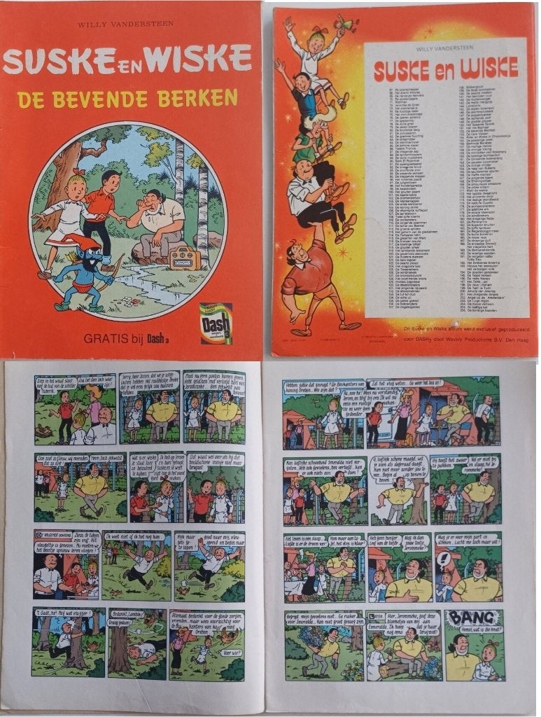 suske en wiske de bevende berken stripboek, Boeken, Stripboeken, Eén stripboek, Ophalen of Verzenden, Gelezen, Willy Vandersteen